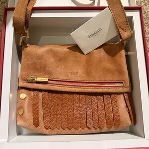 Hammitt VIP Med-Saddle Fringe Crossbody Purse